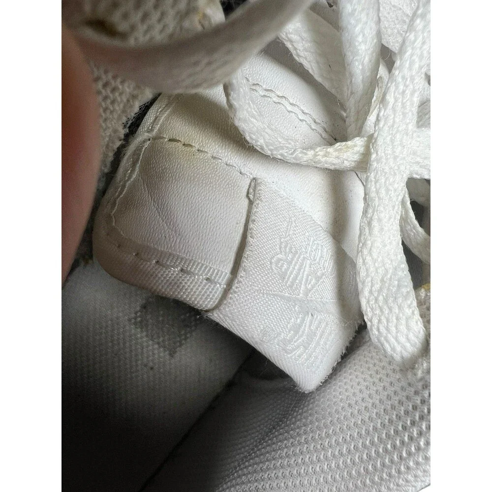 Nike Air Force One AF1 Low Youth Size 5.5Y Triple White Leather Shoes 314192-117